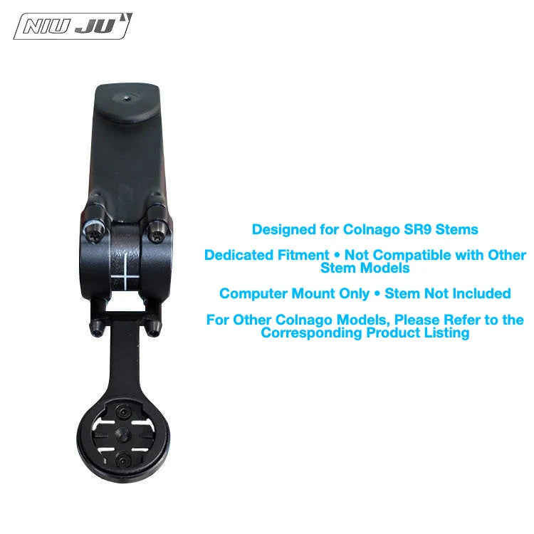 NIUJU Colnago SR9 Stem Computer Mount — V3RS C64 Garmin Wahoo Mount