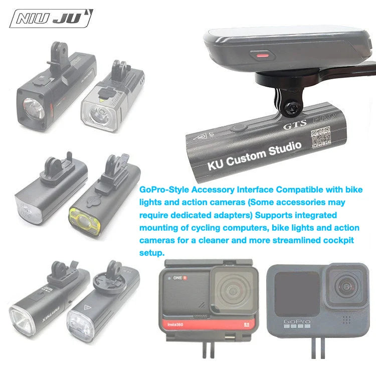 NIUJU Cannondale C3 THREE Stem Computer Mount — Ultra-Light Garmin Wahoo GoPro Mount