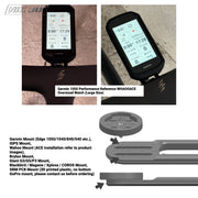 BIGROCK Gen 2 Integrated Handlebar Computer Mount — Garmin Edge 1050 Compatible Aero Bike Mount