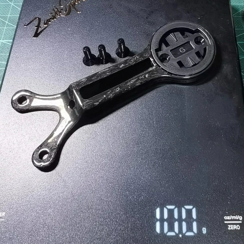 Carbon Computer Mount for Bigrock V2 Integrated Handlebar — 10g — Garmin/Wahoo/Bryton Compatible