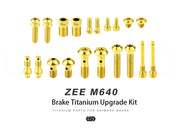 S-PARTS Titanium Brake Bolt Sets — Shimano SAINT M820 / ZEE M640 — ZEE M640 set of 20
