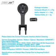 NIUJU DEDA SUPERZERO Computer Mount — Lightweight CNC Garmin Wahoo Mount