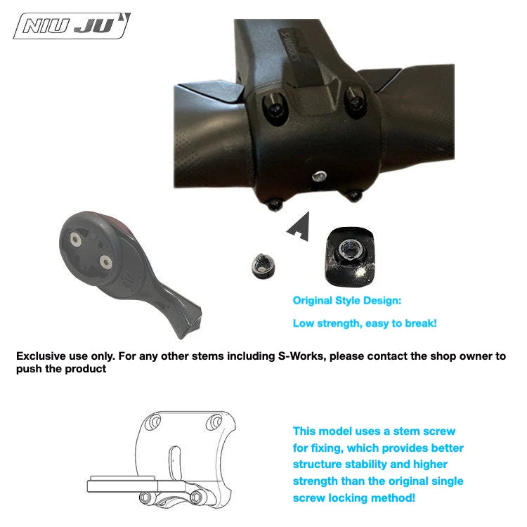 SPECIALIZED S-Works Venge Computer Mount for Garmin / Wahoo
