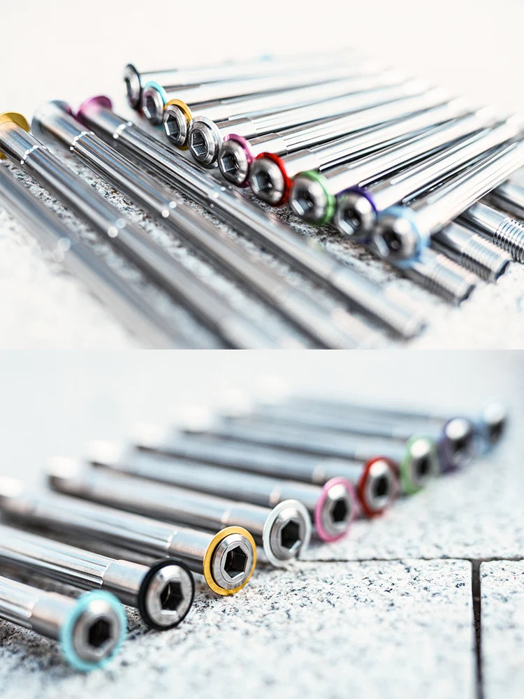 Chaser Pinarello DOGMA F Titanium Thru Axle Set – Ultra-Light 34g CNC Axles