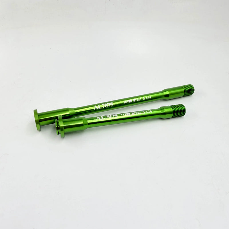 GIANT TCR PROPEL DEFY REVOLT LANGMA 46g Aluminum Thru Axle M12x1.5 117mm / 161mm — Green