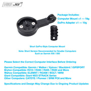NIUJU BMC SLR01 / TMR01 Computer Mount — Garmin Wahoo GoPro Replacement Mount — Short Version