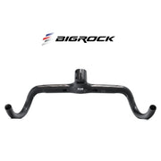 BIGROCK Carbon Fiber Integrated Gravel Handlebar with Stem – Flared Drop Bar for Gravel Bikes
