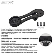 TOCCAY Carbon Computer Mount for Integrated Cockpits — GoPro Garmin Wahoo Compatible Extension Mount