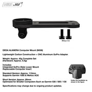 NIUJU DEDA ALANERA Aero Computer Mount — Carbon Garmin 1050 Wahoo Mount