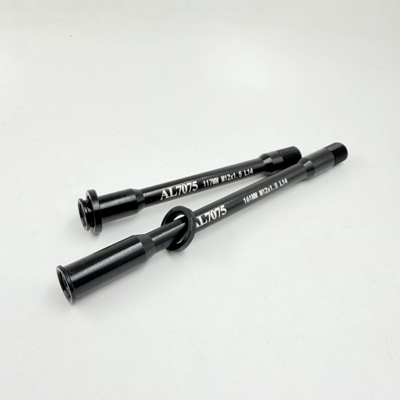 GIANT TCR PROPEL DEFY REVOLT LANGMA 46g Aluminum Thru Axle M12x1.5 117mm / 161mm — Black