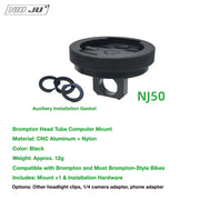 NIUJU Brompton Computer Mount — Garmin Phone Adapter GoPro Front Mount