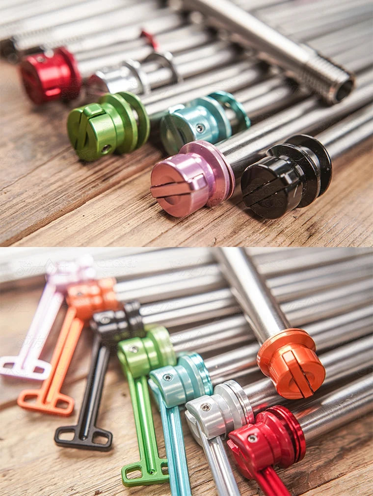 CHASER 12mm Ultralight Titanium Hidden Quick-Release Thru Axle Set for Giant / Liv Road Bikes (TCR, Propel, Defy Series)