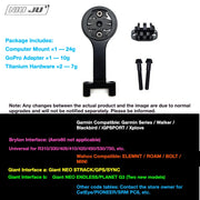 NIUJU DEDA ZERO 1 Computer Mount — Lightweight Garmin Wahoo GoPro Mount
