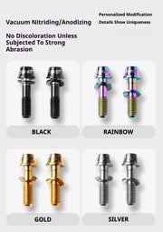 TiNE Titanium Stem Bolts M5×18 (Pair of 2) — CNC Bolts for Stems & Integrated Handlebars
