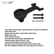Extralite HyperStem HyperStealth Computer Mount — Lightweight Garmin Aero Bike Mount Extension — Version I