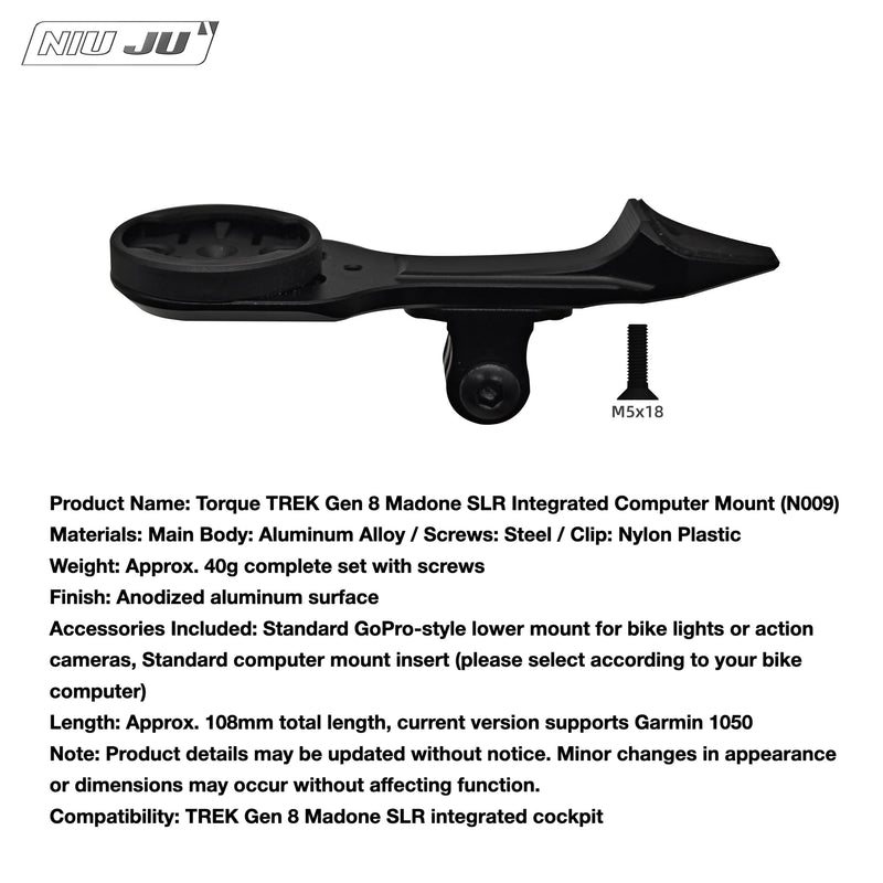 TREK Madone Gen 8 Aero RSL Integrated Computer Mount