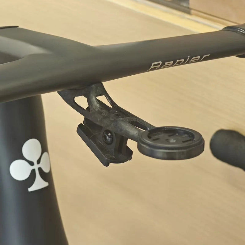 Seka Spear/Rapier Integrated Carbon Computer Mount — 10g — Supports Garmin 1050 — Titanium Bolts Included