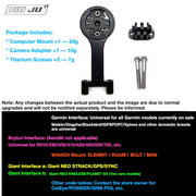 TREK BONTRAGER RSL Carbon Stem Computer Mount — Includes silver titanium mounting screws