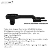 Torque Computer Mount for Giant CONTACT SLR Stem & CADEX Extension