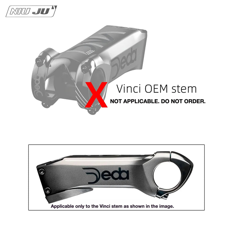 NIUJU DEDA Vinci DCR Stem Computer Mount — Garmin Wahoo GoPro Integrated Mount