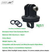 NIUJU Brompton Computer Mount — Garmin Phone Adapter GoPro Front Mount — NJ51 - GoPro Adapter