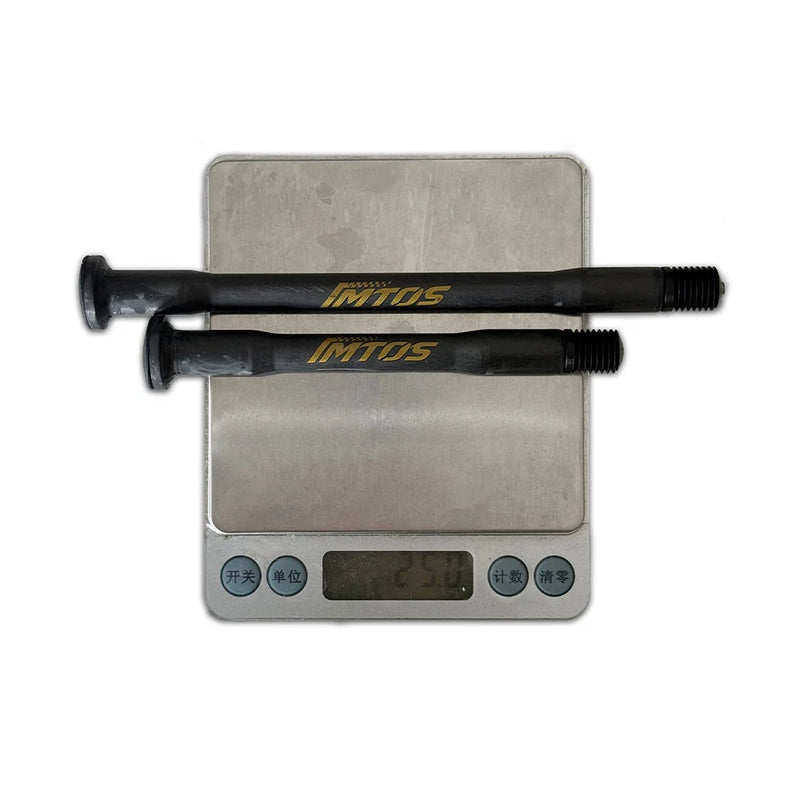 IMTOS 25–28g Ultra-Light Carbon Thru Axle for Road Bikes — P1.0 / P1.5 / P1.75 Universal