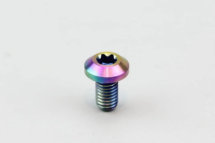 S-PARTS Titanium Cable Locking Bolts — M5/M6 — Road & MTB — One pressing screw for universal card M5 / Colorful