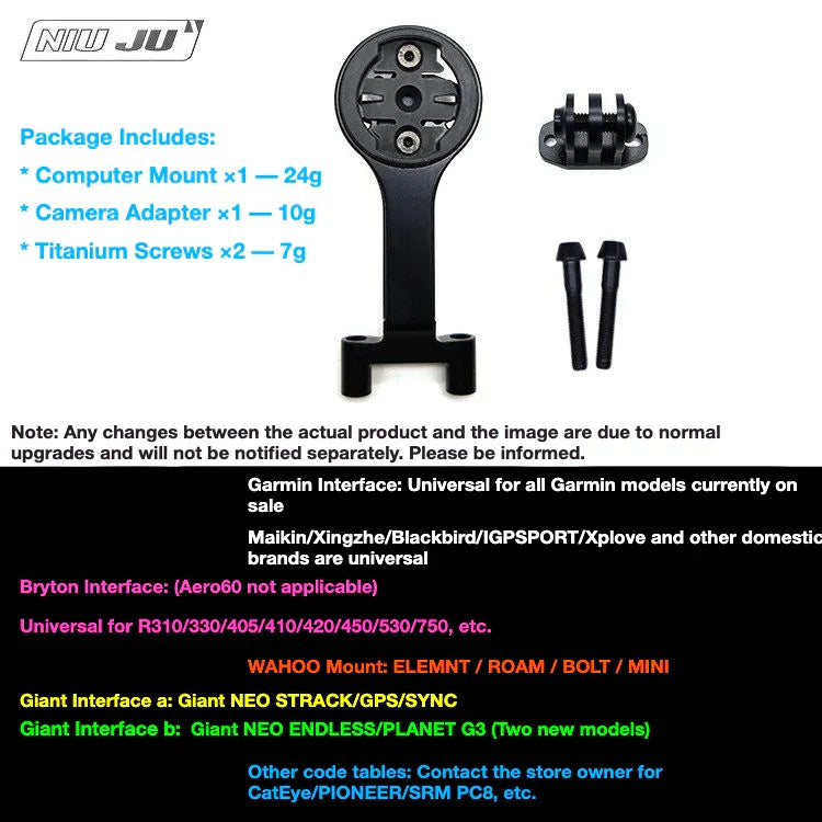 TREK BONTRAGER RSL Carbon Stem Computer Mount — Includes black titanium mounting screws