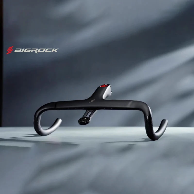 BIGROCK Carbon Road Handlebar Integrated Gravel Handlebars 360/380/400/420mm, Racing Bike Handlebar 28.6mm