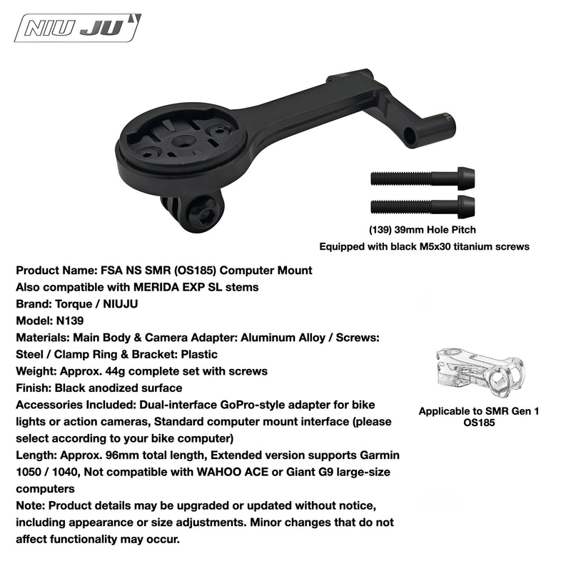MERIDA REACTO FSA SMR / SMR II Aero Computer Mount