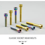 S-PARTS M6 Titanium Stem & Caliper Bolts — 30–70mm — 5mm Hex