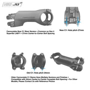 NIUJU Cannondale ONE C1 Stem Computer Mount — LAB71 SuperSix Garmin Wahoo Extension Mount