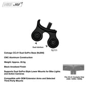 NIUJU Colnago CC.01 Computer Mount — C68 V5RS Garmin Wahoo Integrated — NJ255 Dual GoPro Base (Extension Arm Not Included)