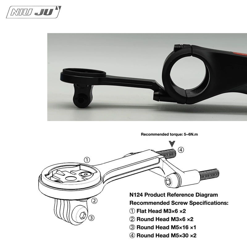 LOOK 795 Blade Aero Design Stem Aero Computer Mount Compatible with Wahoo GPS Computers