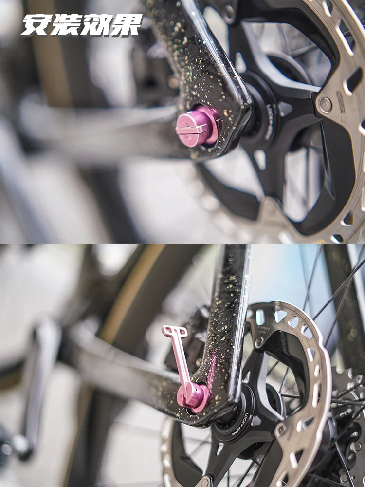 CHASER 12mm Titanium Thru Axle Set for Trek Madone Gen6 / Gen7 / Gen8 — Ultralight Hidden Lever Quick Release