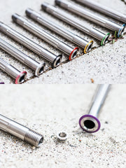 Chaser Ultralight Titanium Thru Axle Set for GIANT TCR & Propel — TC11 Titanium — 116mm/161mm — 37g Per Pair
