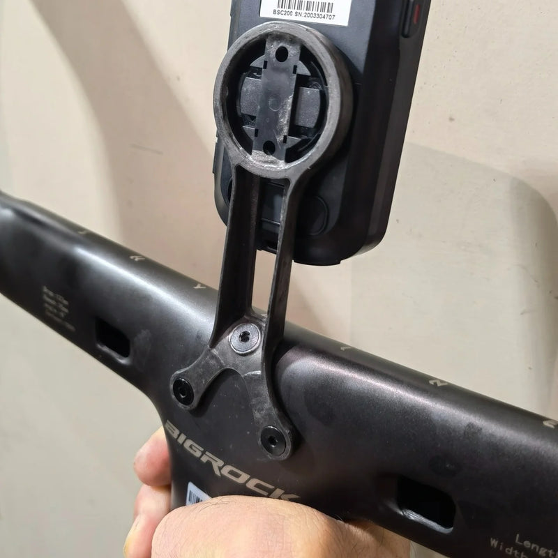 Carbon Computer Mount for Bigrock V2 Integrated Handlebar — 10g — Garmin/Wahoo/Bryton Compatible