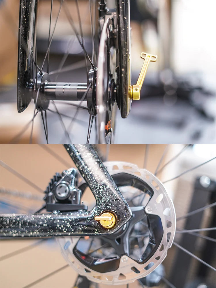 CHASER 12mm Titanium Thru Axle Set for Trek Madone Gen6 / Gen7 / Gen8 — Ultralight Hidden Lever Quick Release