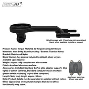 PARDUS MVMT M-DARK Aluminum Computer Mount — PARDUS 3D Forged -7° Mount