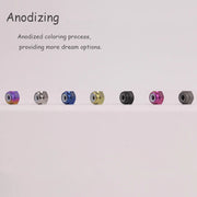 S-PARTS Titanium Self-Locking Flange Nuts — M4 / M5 / M6 / M8 / M10 / M12