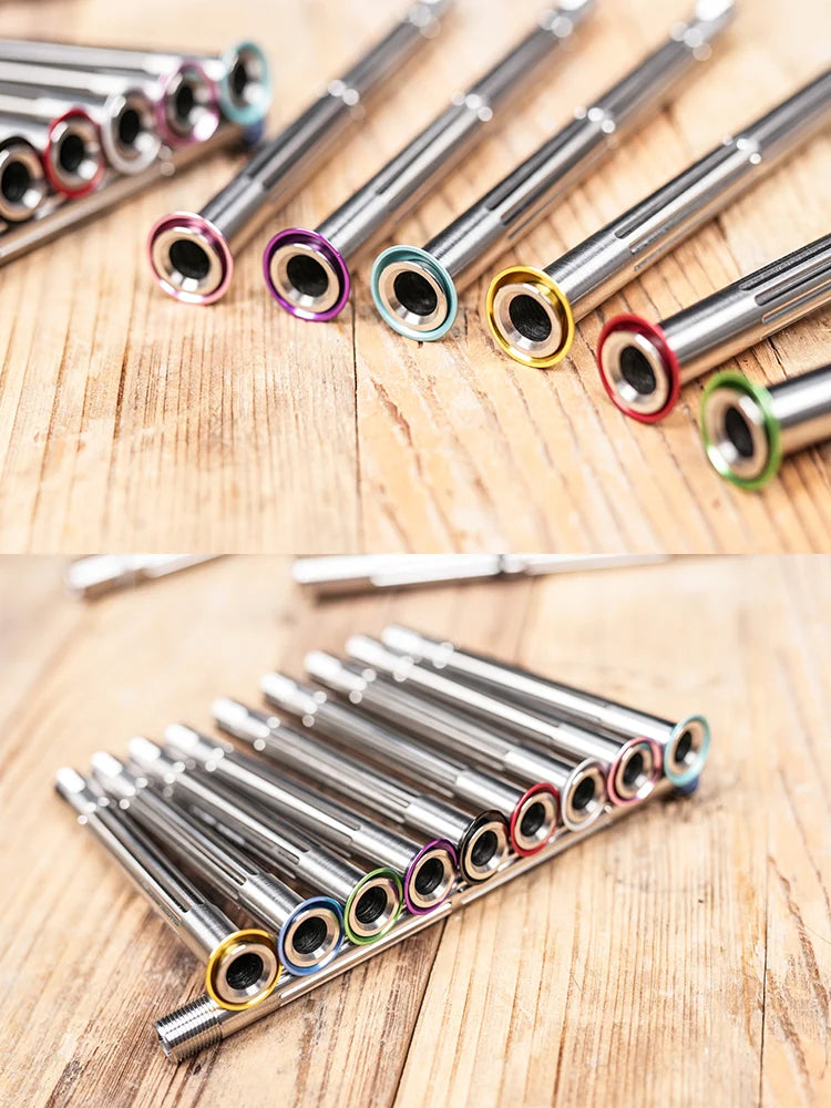 Ultra-Light 39g Titanium Thru Axle for Trek Madone Gen 8 — RSL SLR Gen 8 Aero-Compatible