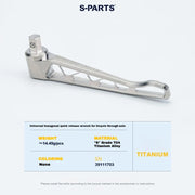 S-PARTS Titanium Thru Axle Kit for CANYON CFR (Front + Rear, Tool-Free Design) – — Titanium Thru-Axle Quick Release Lever