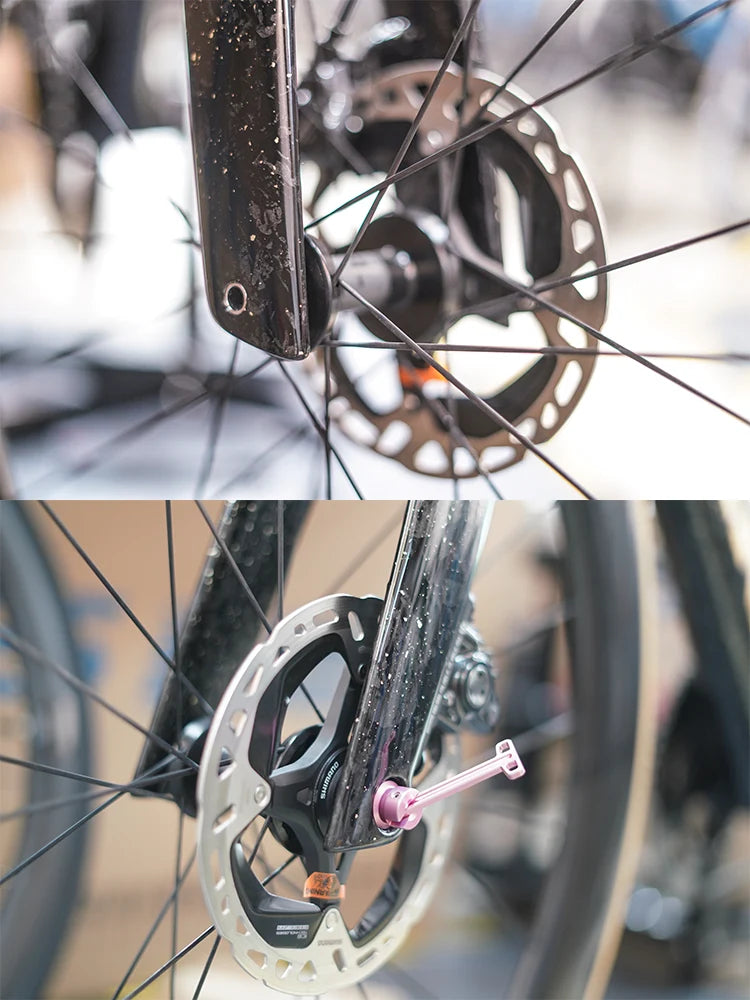 CHASER 12mm Titanium Thru Axle Set for Trek Madone Gen6 / Gen7 / Gen8 — Ultralight Hidden Lever Quick Release