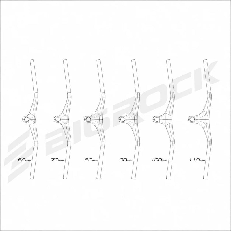 BIGROCK Mountain Bike Integrated Handlebar -22° 740mm XC Racing Handlebar
