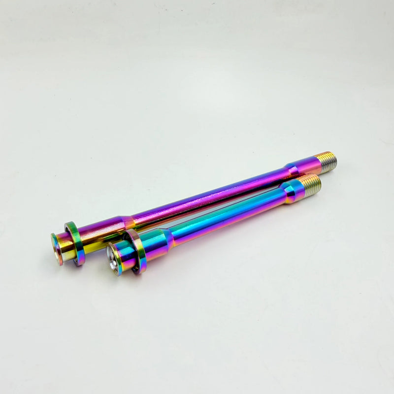 GIANT TCR PROPEL DEFY REVOLT LANGMA 46g Aluminum Thru Axle M12x1.5 117mm / 161mm — Rainbow