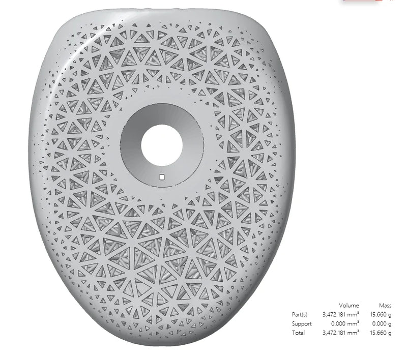Custom 3D Titanium Stem Cap for Vision Metron 6D – Hand-Finished Art Design