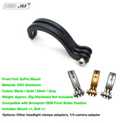 NIUJU Brompton Front Fork GoPro Mount — Bike Light & Action Camera Bracket