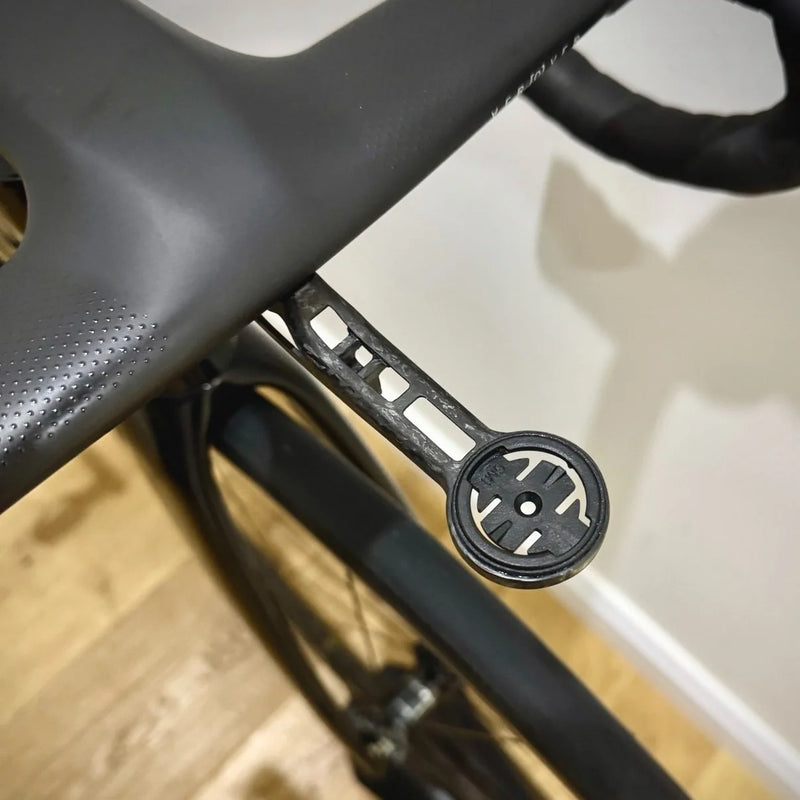 EXS Integrated Handlebar Computer Mount — Carbon Fiber Mount (for ELILEE XXE/THM Aero Bars)