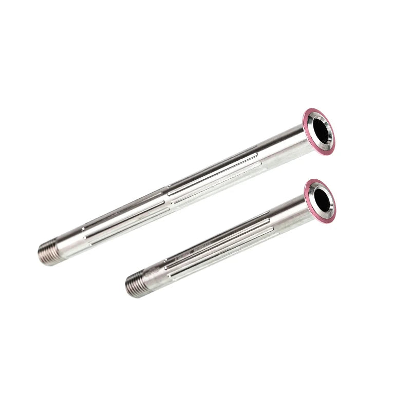 Chaser Ultralight Titanium Thru Axle Set for GIANT TCR & Propel — TC11 — Pink - Front 116mm + Rear 161mm (37g per set)
