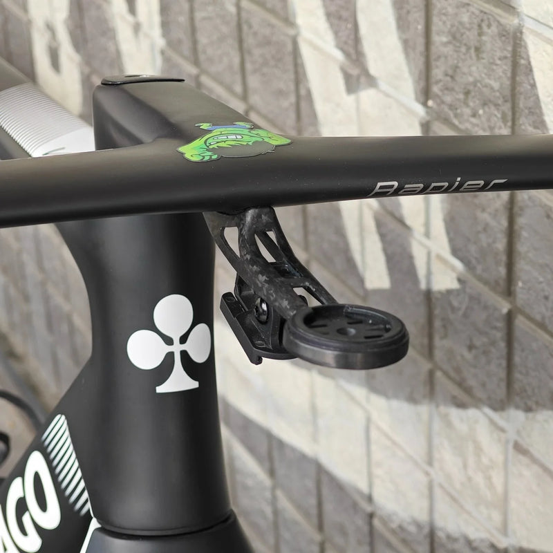 Seka Spear/Rapier Integrated Carbon Computer Mount — 10g — Supports Garmin 1050 — Titanium Bolts Included